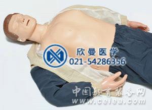 模擬人胸部特征,解剖標志明顯。